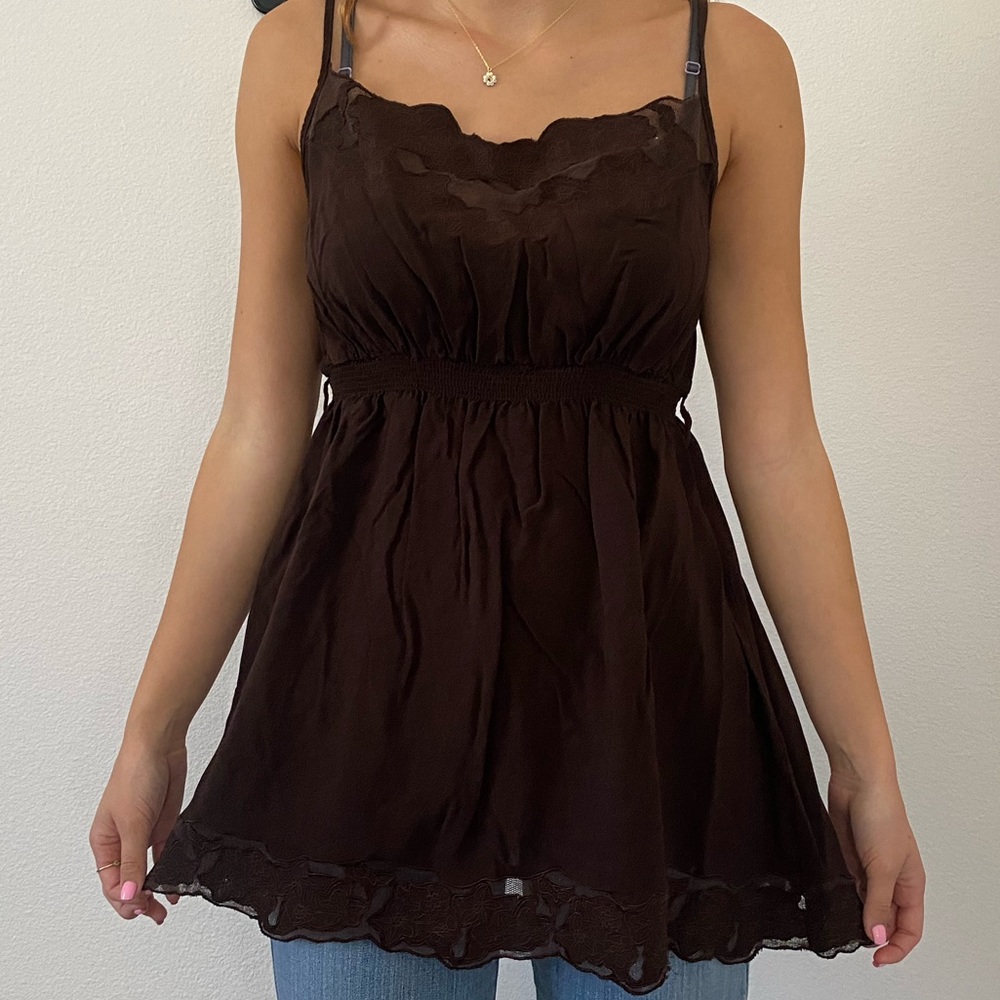 Brown Vintage bcbg tank